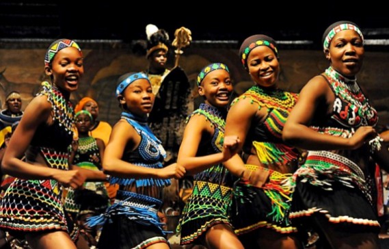 Dancers in traditional costume perform African dances at the Lesedi Cultural Village in Johannesburg on June 23, 2010, one of the nine cities across South Africa hosting the 2010 World Cup football tournament from June 11 to July 11. AFP PHOTO / MUSTAFA OZER (Photo credit should read MUSTAFA OZER/AFP/Getty Images)(Photo Credit should Read /AFP/Getty Images)